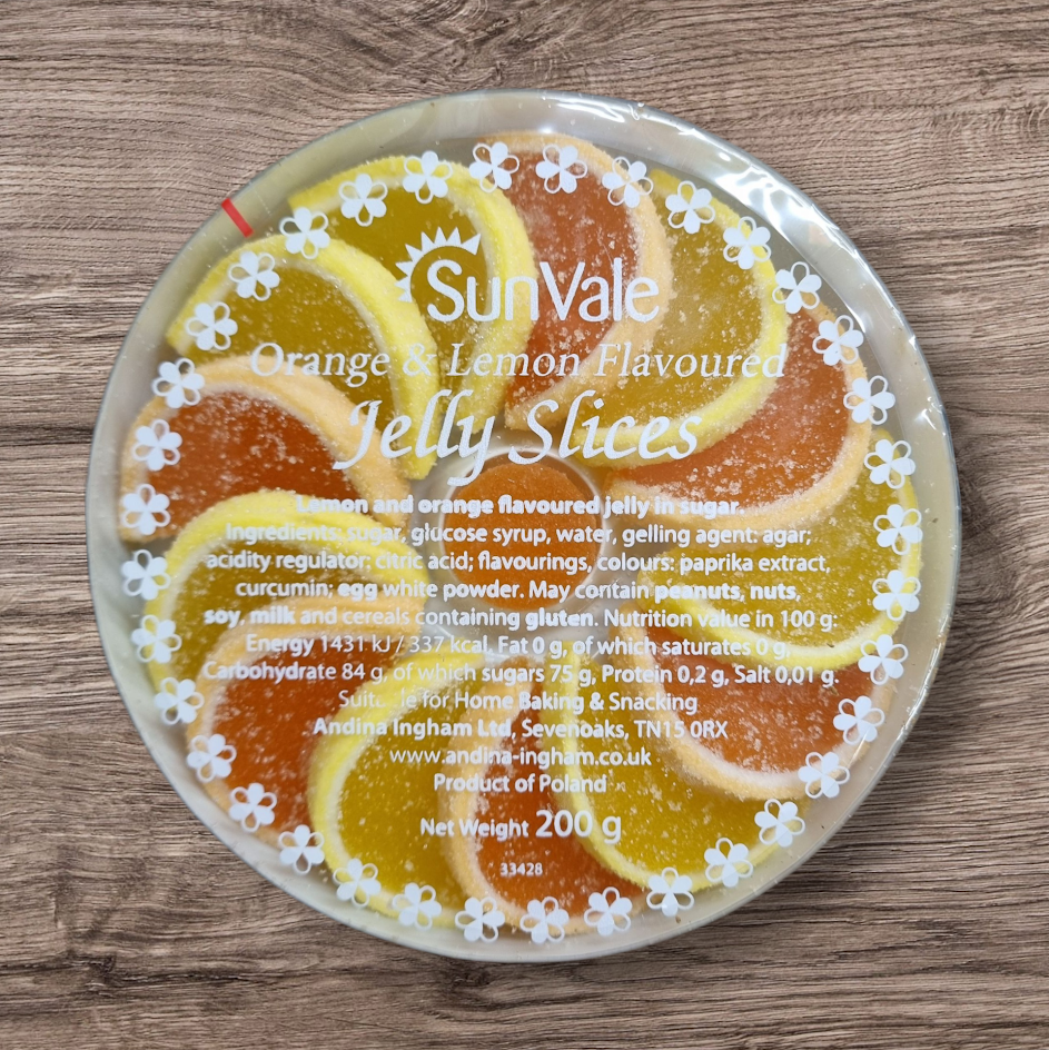 Orange & Lemon Jelly Slices 200gr