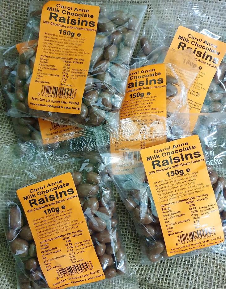 milk chocolate raisins