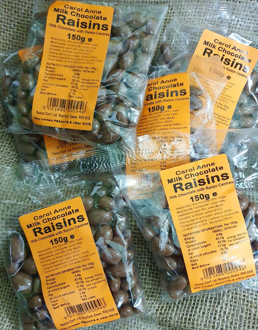 milk chocolate raisins